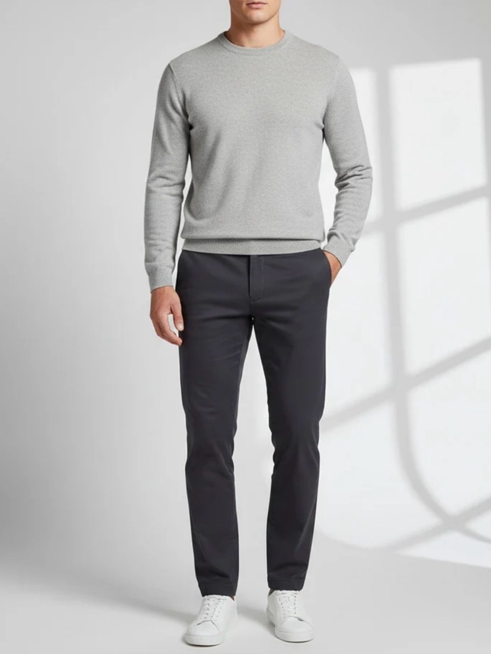 Taylrd Men's Charcoal Gray Stretch Tech Chino Pants 33 x 32 EUC